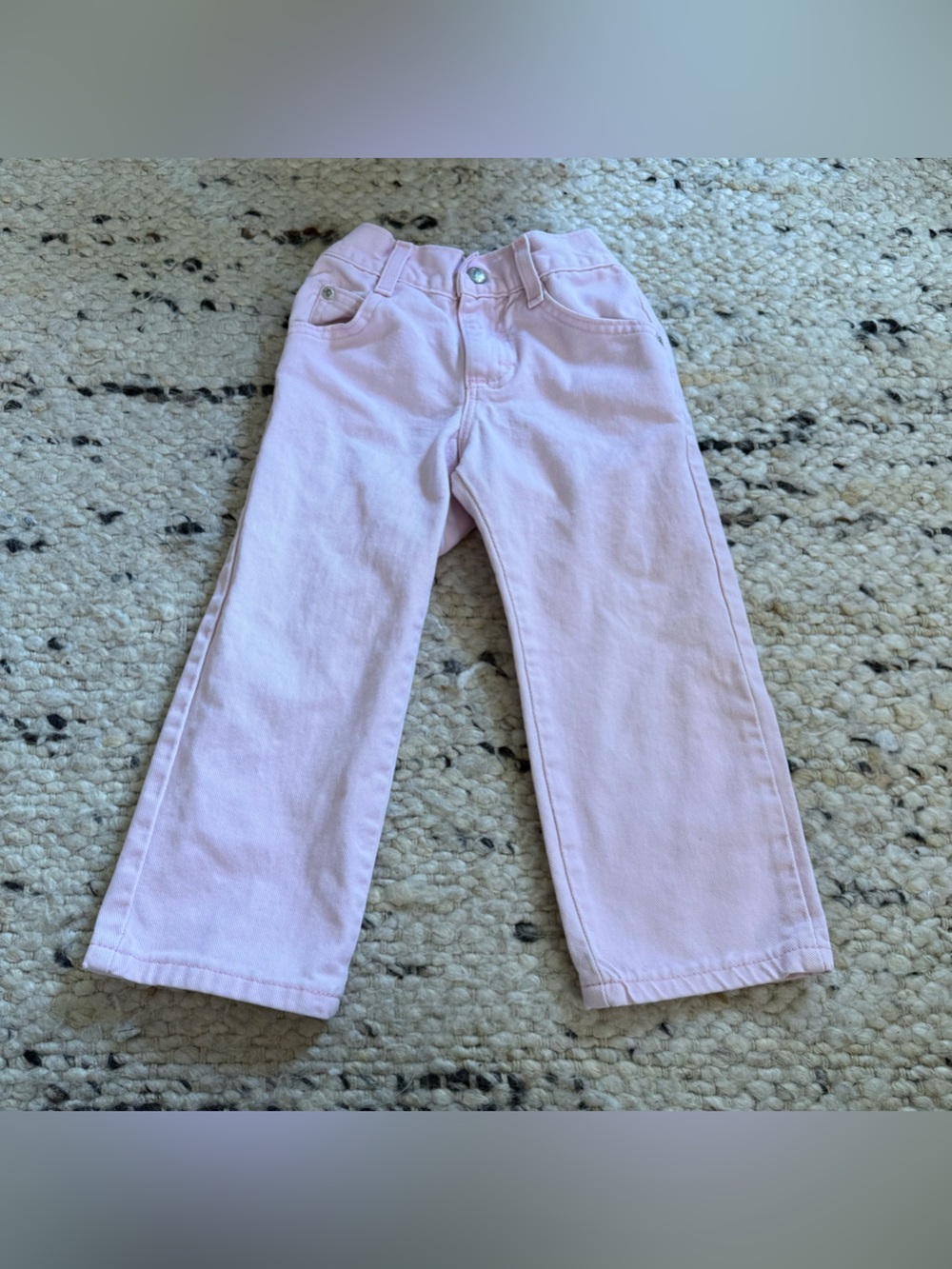 Vintage Lee Riders Jeans Pink Denim Toddler Girl 4T